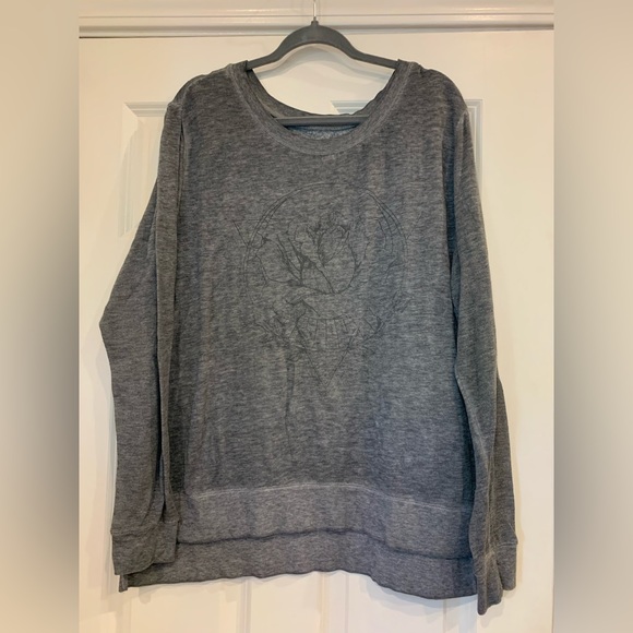 Zoe & Liv Gray Rose Find Your Bliss Sweatshirt - Picture 3 of 6